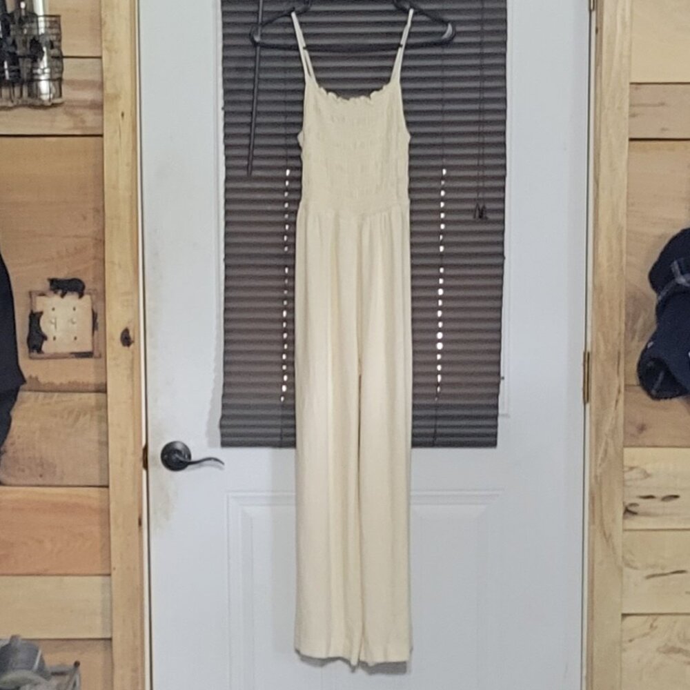 HM cream womans jumpsuit  size small